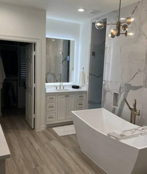Bathroom remodel completed by Well Remodeling in Spring, TX
