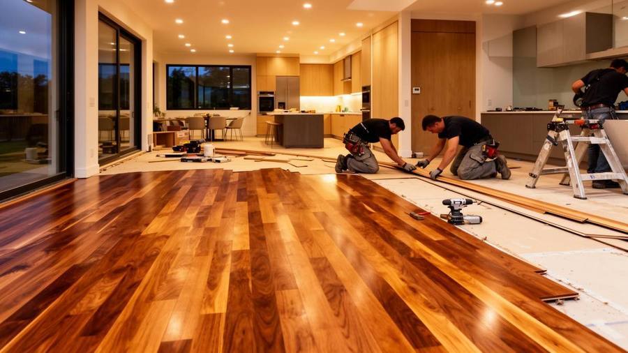Professional flooring installation